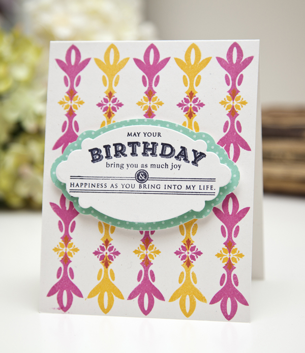 Supplies<br />
<br />
Stamps: Round Repeats, Stylish Sentiments: Birthday<br />
Ink:...