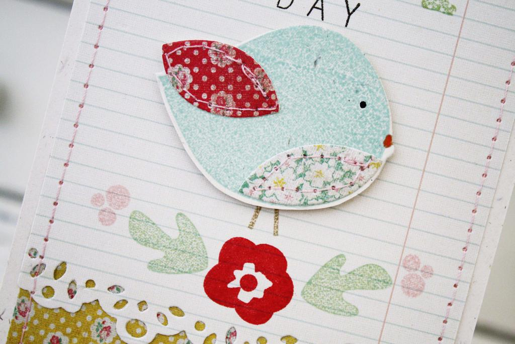 Papertrey Ink Supplies Used:<br />
Stamps:<br />
Polka Dot Parade #5 and Bigger Blooms<br />...