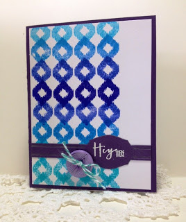 Ikat Ombre Stamping