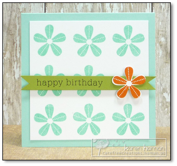 Supplies<br />
Stamps: Beautiful Blooms 2, Birthday Basics (PTI);<br />
Ink/Card Stock: Pool...