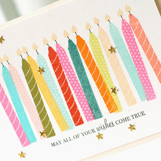 Stamps:  Wishes Come True<br />
Ink:  Hibiscus Burst, Hawaiian Shores, Sweet Blush, Ripe...