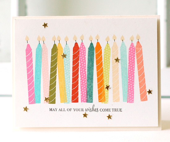 Stamps:  Wishes Come True<br />
Ink:  Hibiscus Burst, Hawaiian Shores, Sweet Blush, Ripe...