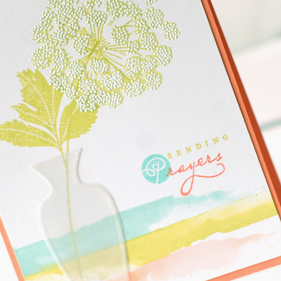 Stamps:  Meadow Greens, Mega Gracious Vases, Watercolor Wonder<br />
Ink:  Limeade Ice, Aqua...