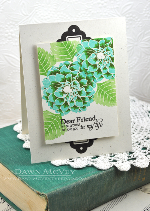 Paper: rustic cream<br />
Stamps: Delightful Dahlia Additions, Mat Stack 6 Collection<br />...