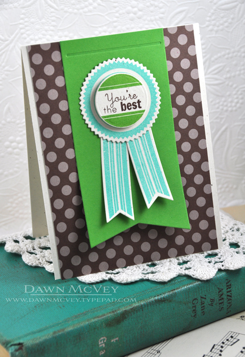 Paper: rustic cream, new leaf, dark chocolate pattern pack<br />
Stamps: First Place<br />...
