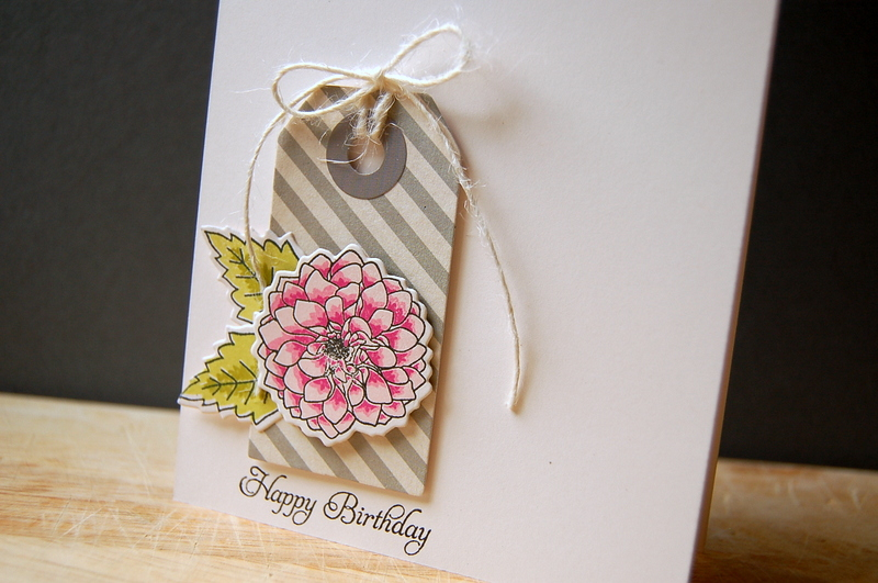 Cardstock: vintage cream<br />
Stamps: Delightful Dahlia, Delightful Dahlia Additions<br />...