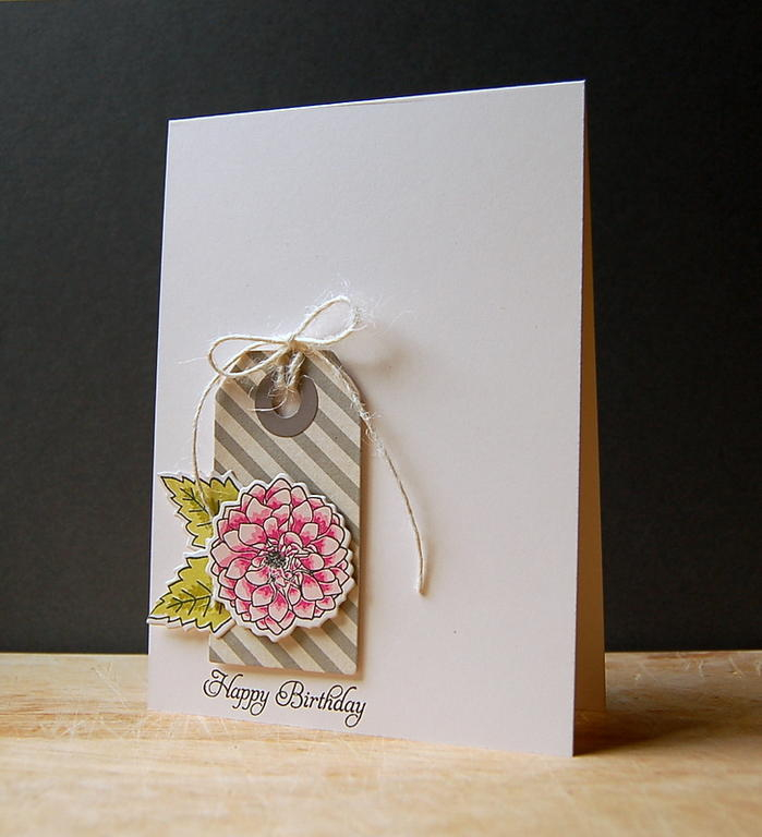 Cardstock: vintage cream<br />
Stamps: Delightful Dahlia, Delightful Dahlia Additions<br />...