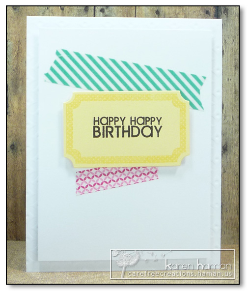 Supplies<br />
Stamps: Fillable Frames #1 (PTI);<br />
Ink/Card Stock: White, Lemon Tart,...