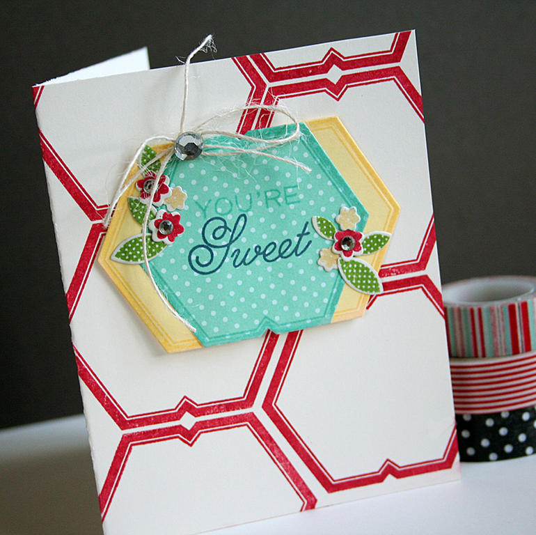 STAMPS: Scrolling Script, Polkadot Parade #6<br />
INK: Pure Poppy, Enchanted Evening, Hawaiian...