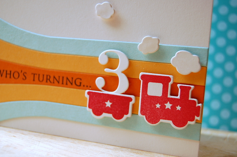 Cardstock: vintage cream, aqua mist, orange zest, summer sunrise<br />
Stamps: Little Hot Rod,...