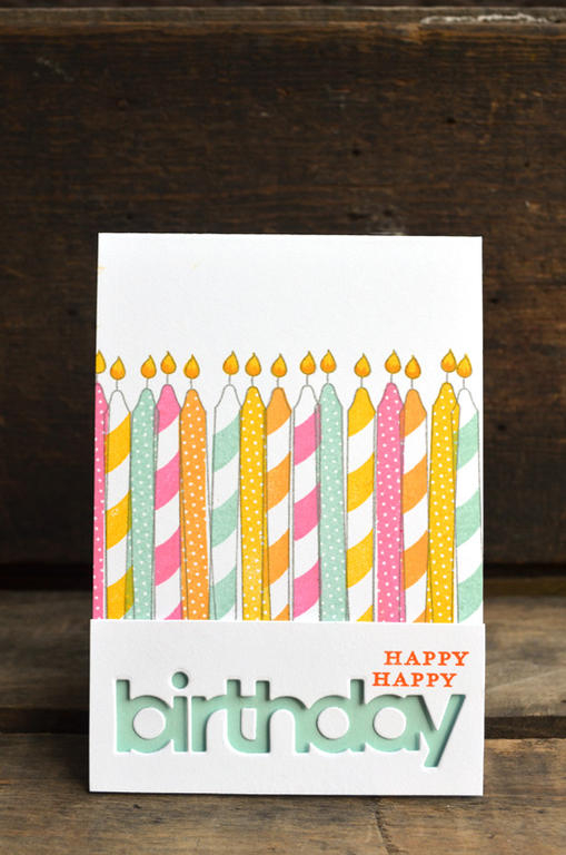 {Happy Happy Birthday} card<br />
<br />
Stamps - Wishes Come True, Inside &amp; Out: Birthday...