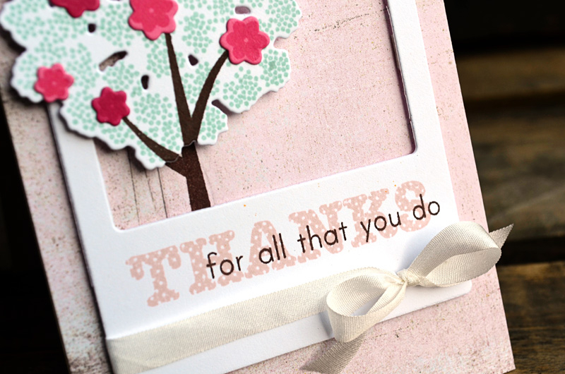 {Thanks} card <br />
<br />
Stamps - Polka Dot Parade #6, Meadow Greens<br />
Die - Polka Dot...