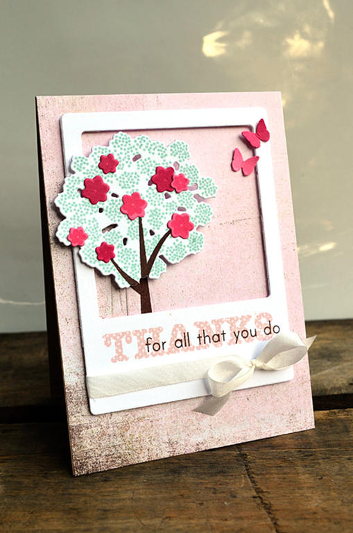 {Thanks} card <br />
<br />
Stamps - Polka Dot Parade #6, Meadow Greens<br />
Die - Polka Dot...