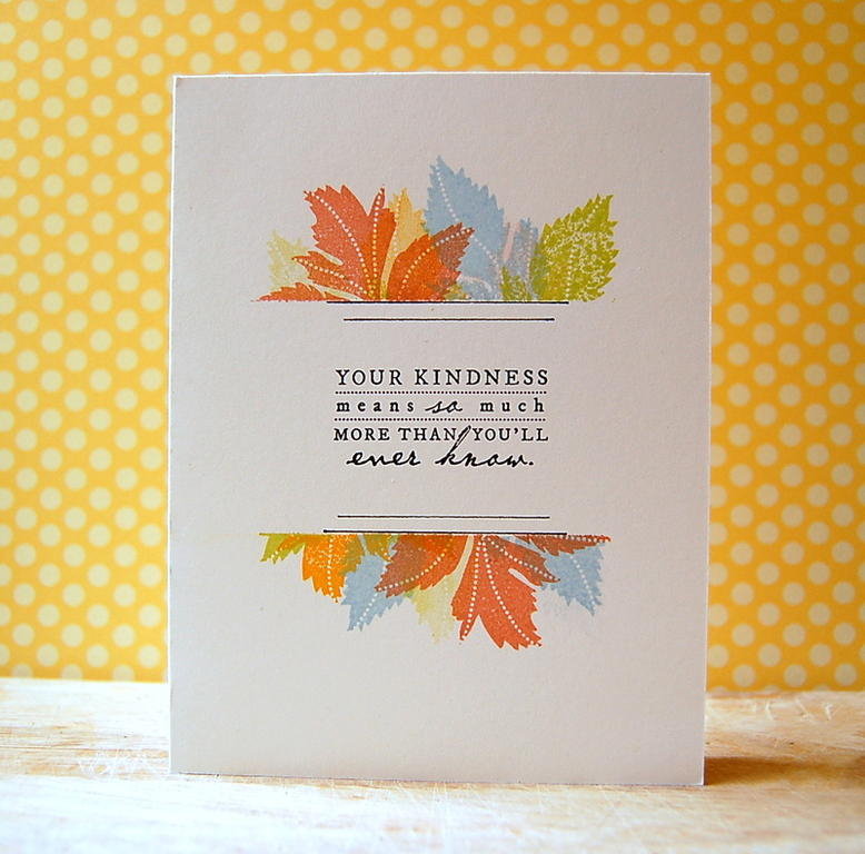 Cardstock: vintage cream<br />
Stamps: Meadow Greens<br />
Ink: spring rain, summer sunrise,...
