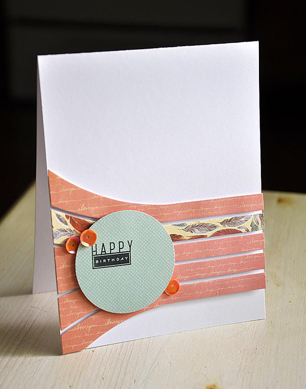 Happy Birthday Stripes Card