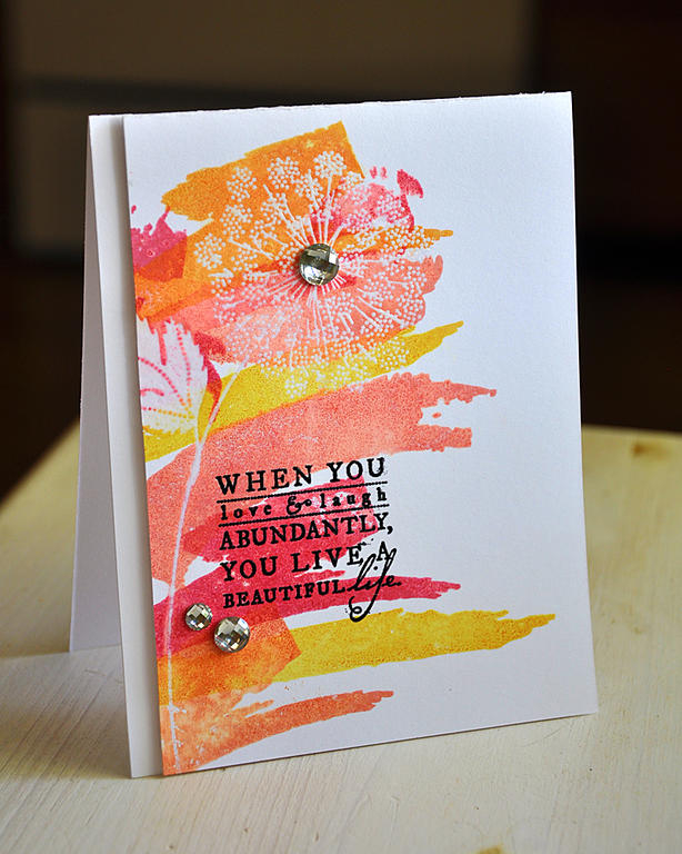 Love &amp; Laugh Abundantly Card