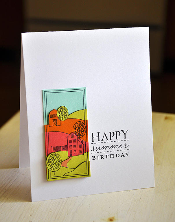 Happy Summer Birthday Card