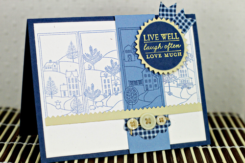 Stamps: Summer Hills, Winter Hills, Autumn Hills Spring Hills<br />
Cardstock: Vintage Cream,...