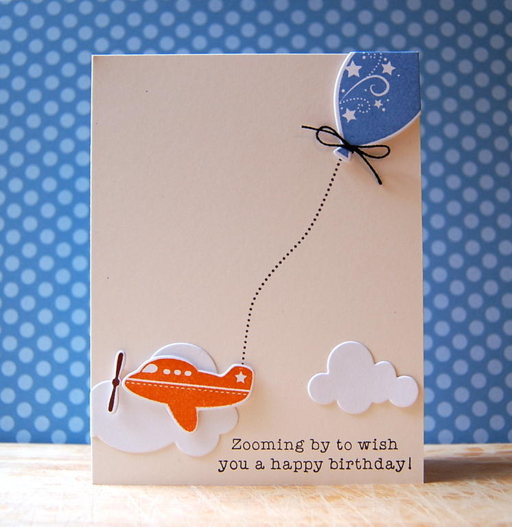 Cardstock: vintage cream, white<br />
Stamps: Balloon Bash, Little Hot Rod<br />
Ink:...