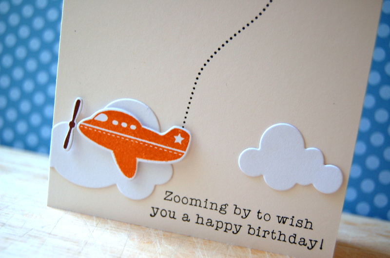 Cardstock: vintage cream, white<br />
Stamps: Balloon Bash, Little Hot Rod<br />
Ink:...