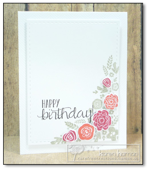 Supplies<br />
Stamps: Mini Blooms, Bigger Blooms (PTI);<br />
Ink/Card Stock: White (PTI);...