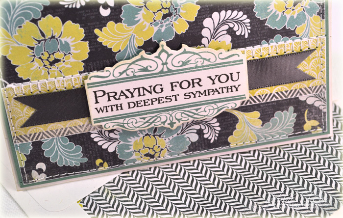 Stamps: Boutique Borders: Sympathy<br />
Cardstock: Ocean Tides, Rustic White<br />
Ink: Ocean...