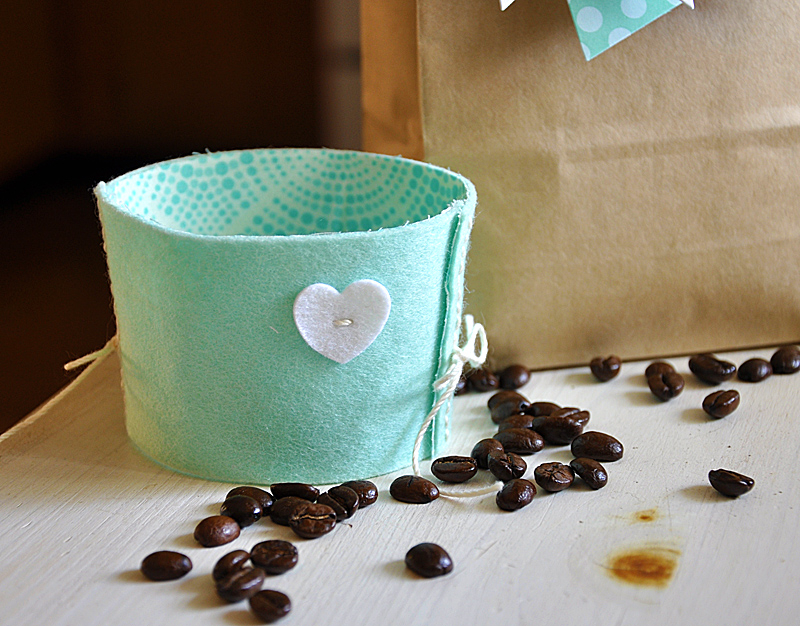 Reversible Coffee Cozy Side Two