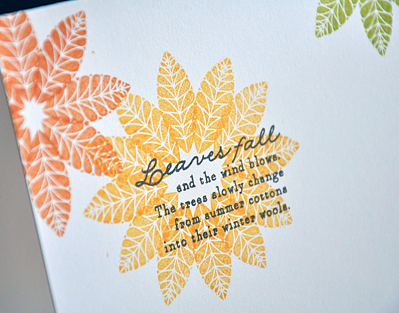 Leaves Fall Card Detail