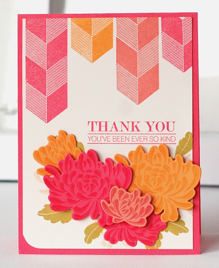 stamps:  Mum&#039;s The Word, Autumn Pattern Pieces<br />
ink:  Berry Sorbet, Melon Berry,...