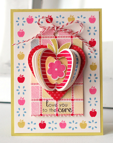 stamps:  Apple Prints, Autumn Pattern Pieces<br />
ink:  Pure Poppy, Hibiscus Burst, Limeade...