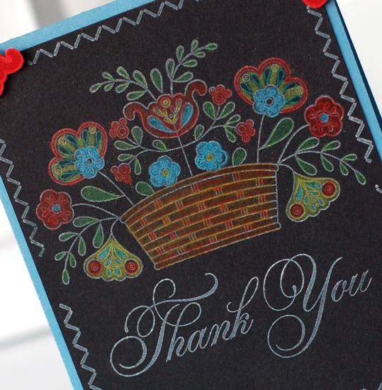 stamps: Basket of Blessings, Sew Simple Borders<br />
ink:  Vintage Cream, Terracotta Tile<br...