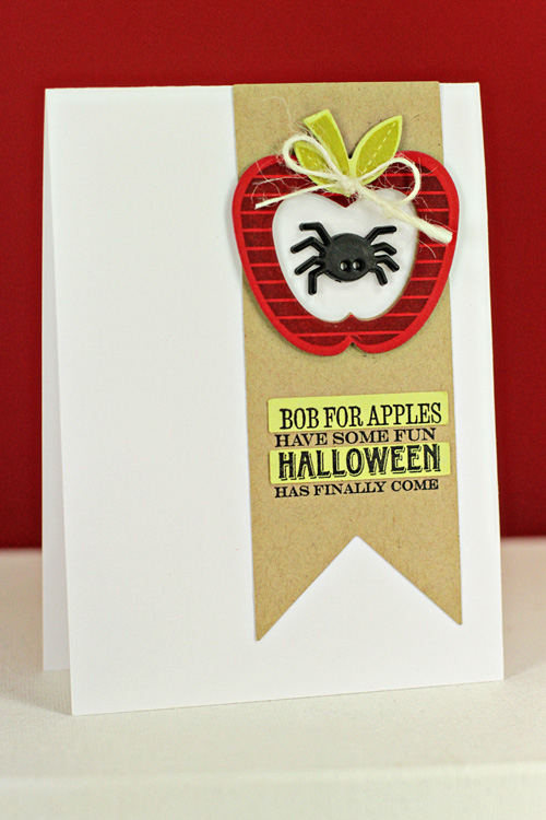 Stamps: Apple Prints and Treat or Treat<br />
Carstock: Spring Moss, Pure Poppy, Classic Kraft,...