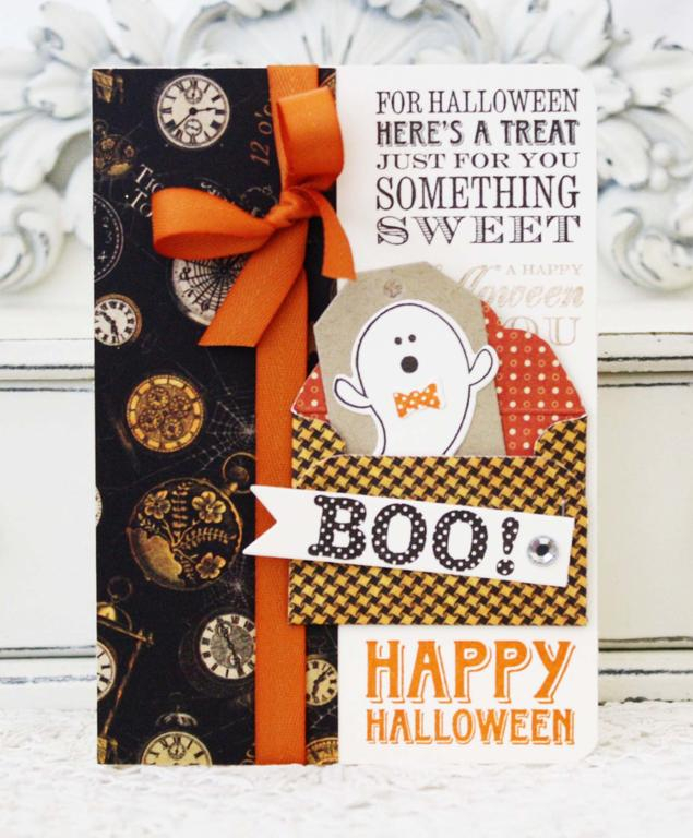 Papertrey Ink Supplies Used:<br />
Stamps:<br />
Trick or Treat, Polka Dot Parade #7<br />...