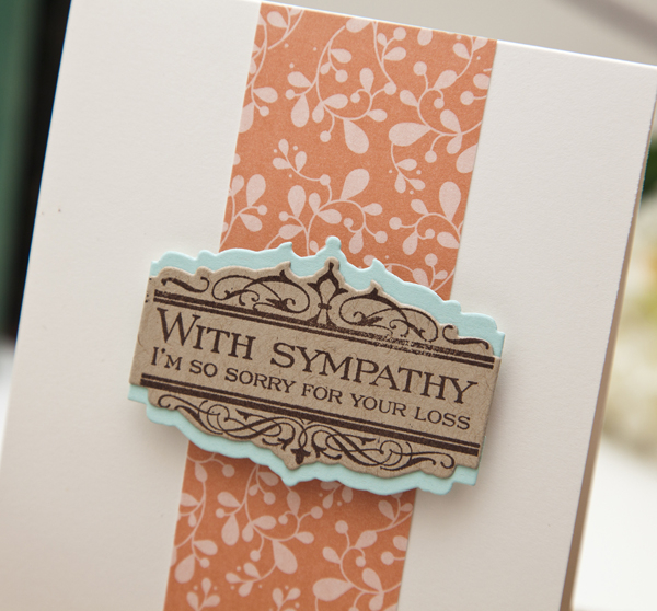 Supplies<br />
<br />
Stamps: Boutique Borders: Sympathy<br />
Ink: Dark Chocolate<br />...