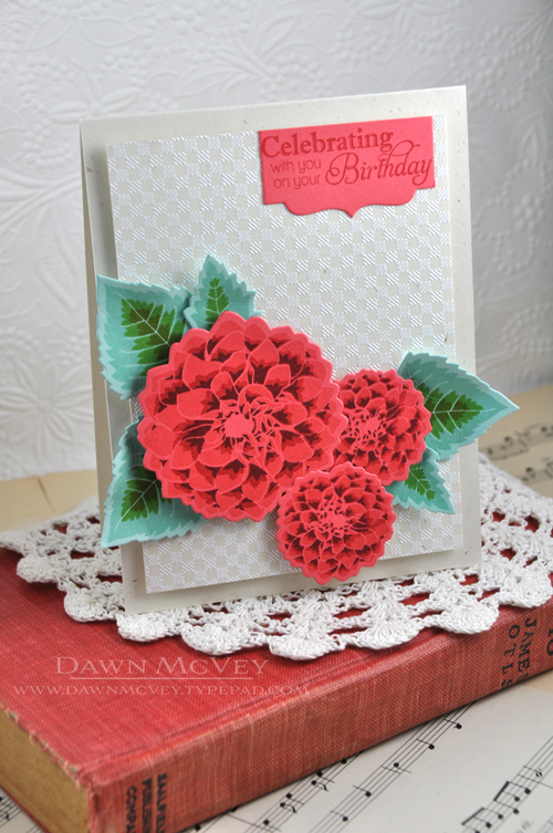 Paper: rustic cream, berry sorbet, aqua mist<br />
Stamps: Background Basics: Stitching,...