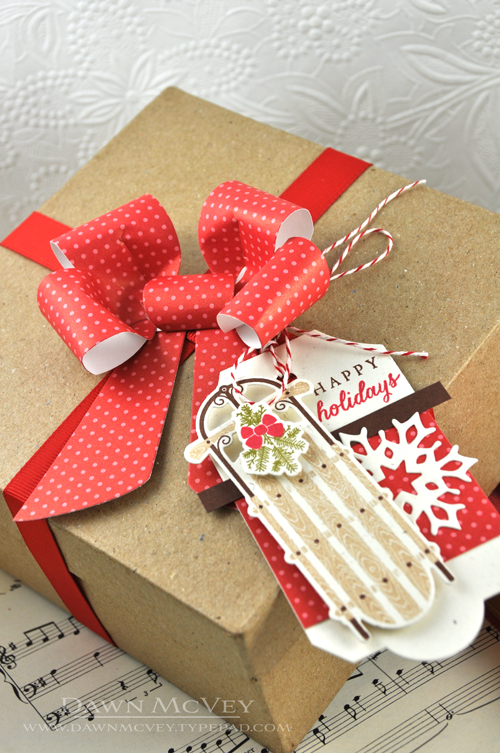 Paper: rustic cream, dark chocolate, pure poppy pattern pack<br />
Stamps: Two Feet Deep<br />...