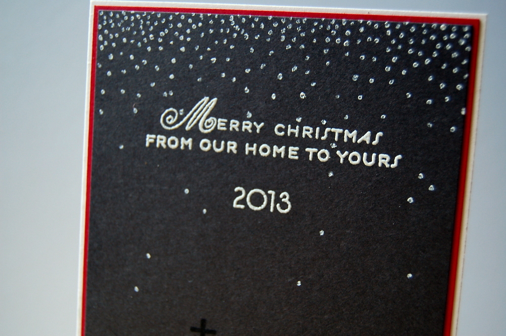 Cardstock: smokey shadow, pure poppy, white<br />
Stamps: Holiday Home<br />
Ink: Tsukineko...