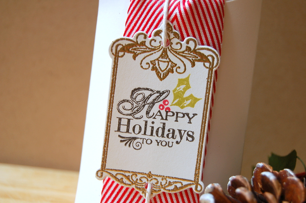 Cardstock: vintage cream<br />
Stamps: Boutique Borders: Holiday<br />
Ink: simply chartreuse,...