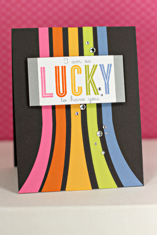 Stamps: Kid Kudos and Headline Alphabet<br />
Dies: Rectangular Labels, and Rainbow Stripes<br...