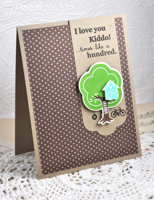 Paper: rustic cream, kraft, dark chocolate pattern pack<br />
Stamps: Kid Kudos<br />
Ink:...