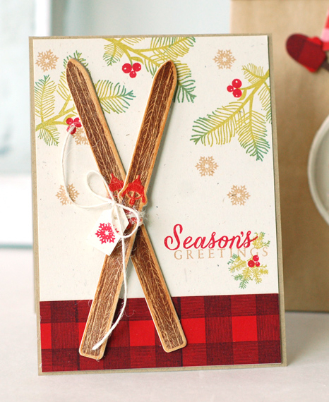 Stamps:  Two Feet Deep, Peaceful Pinecones, Bells &amp; Boughs (berries), Autumn Pattern...