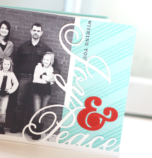 Stamps:  Instant Photo: Holidays, BB: Super Stripes, Grand Ampersand<br />
Ink:  Aqua Mist,...