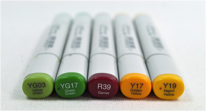 Joy to the World Window: Copic Markers used