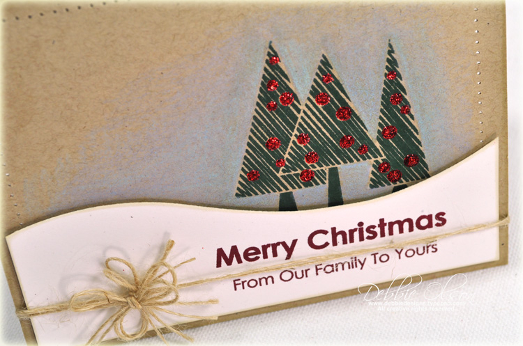 Stamps: Holiday Cheer<br />
Cardstock: Kraft. RUstic White<br />
Ink: Scarlet Jewel,...