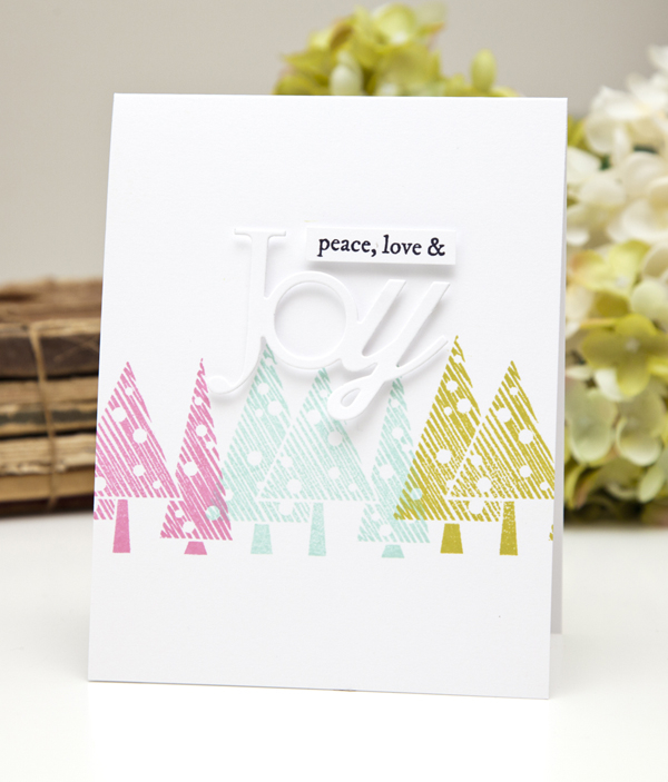 Supplies<br />
<br />
Stamps: Holiday Cheer, Wonderful Words: Joy<br />
Ink: Aqua Mist, True...