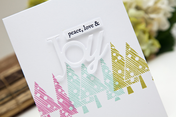 Supplies<br />
<br />
Stamps: Holiday Cheer, Wonderful Words: Joy<br />
Ink: Aqua Mist, True...