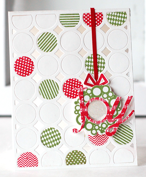 Stamps:  Holiday Cheer, Wonderful Words: Joy, Bitty Background Blocks II<br />
Ink:  Pure...