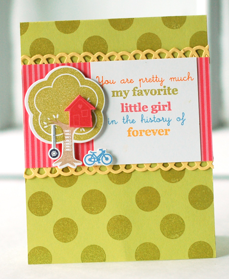 Stamps:  Kid Kudos, Polka Dot Basics<br />
Ink:  Simply Chartreuse, Orange Zest, Berry Sorbet,...