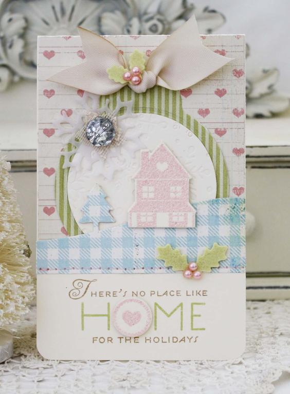 Home For the Holidays Card<br />
Papertrey Ink Supplies Used:<br />
Stamps:<br />
Holiday...