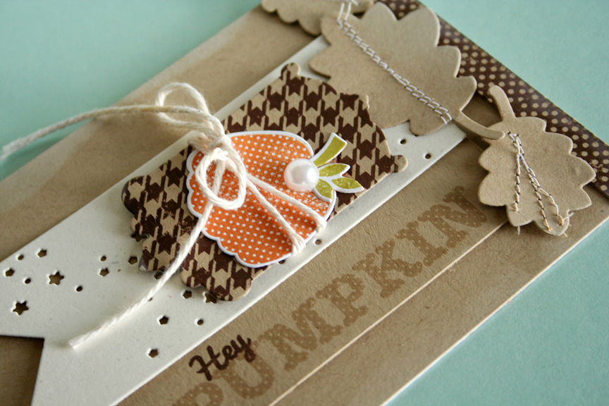 STAMPS: Polkadot Parade #8, Bitty Background Blocks II (dots), <br />
INK: Classic Kraft, Dark...